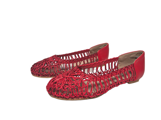 Heine Ballerinas Slip On, rot, Gr. 37