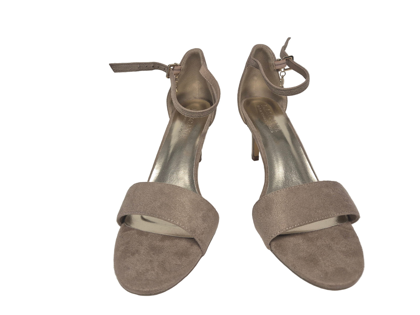 Lascana Sandaletten Absatzschuhe, beige, Gr. 42