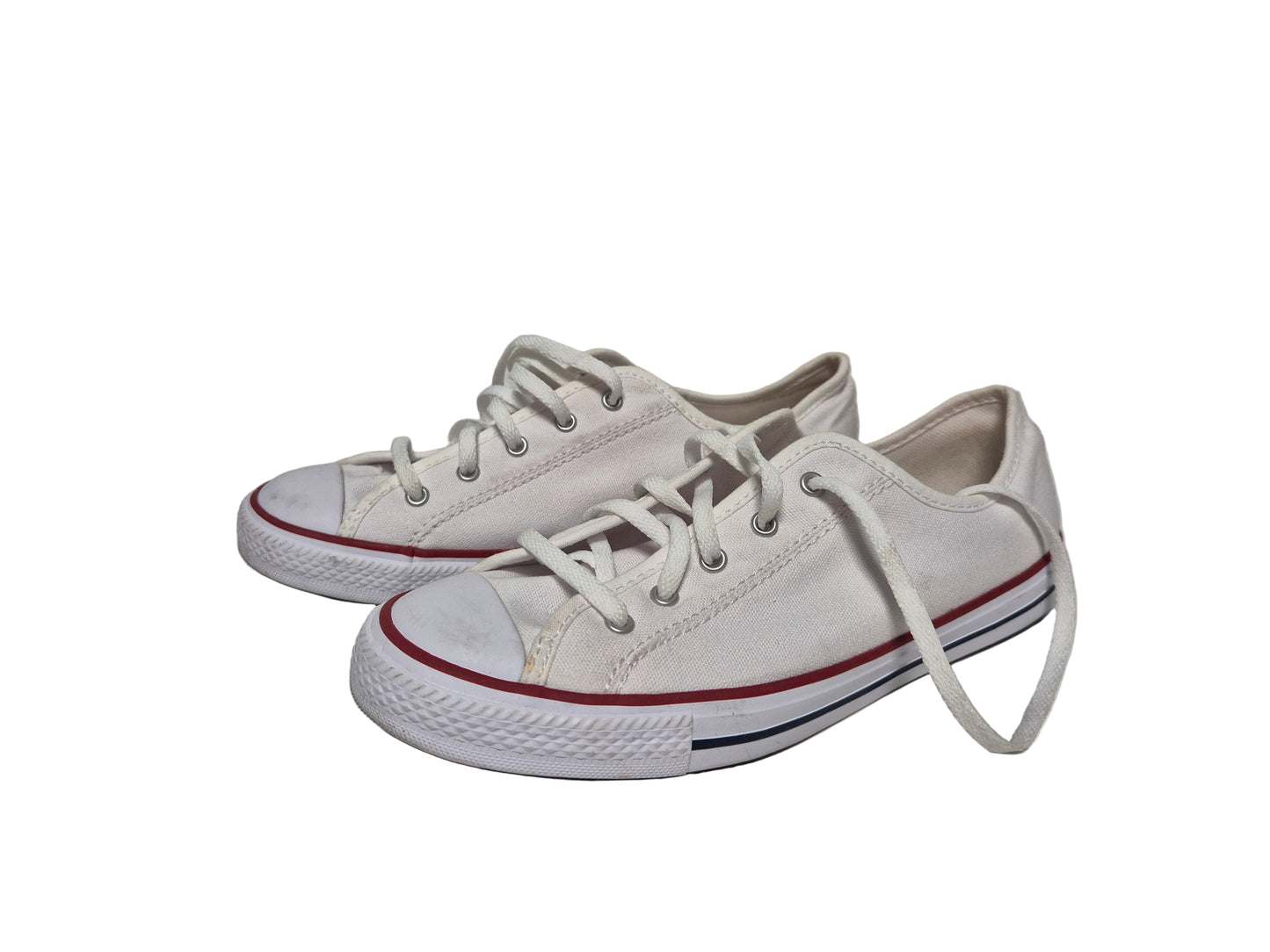 Converse Chuck Taylor All Star Dainty GS Basic On Ox Sneaker, weiß, Gr. 37,5