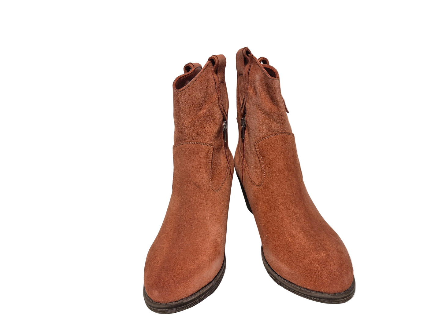 Andrea Conti Stiefeletten aus Leder, orange, Gr. 42