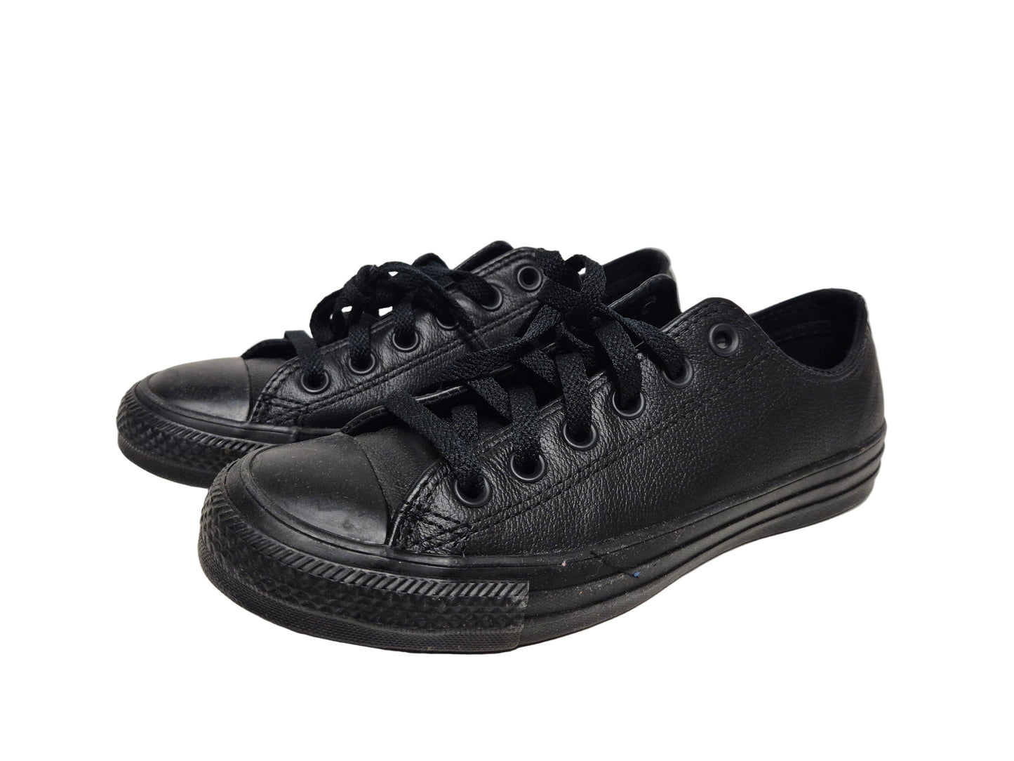 Converse Taylor Basic Leather Ox Monocrome Sneaker, schwarz, Gr. 37,5