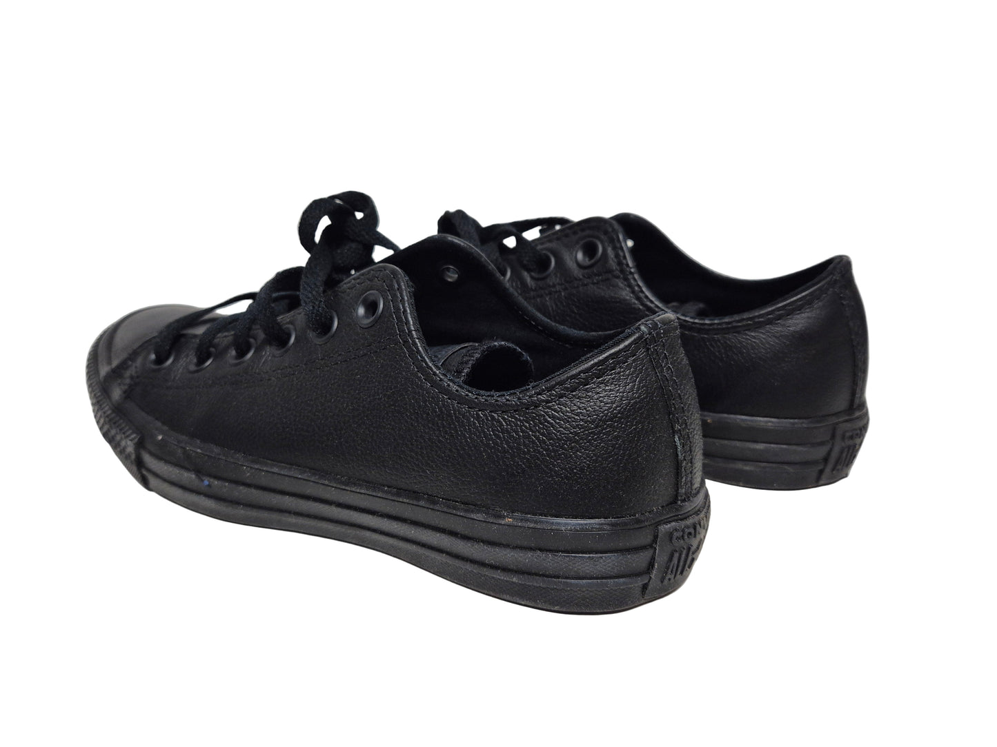 Converse Taylor Basic Leather Ox Monocrome Sneaker, schwarz, Gr. 37,5
