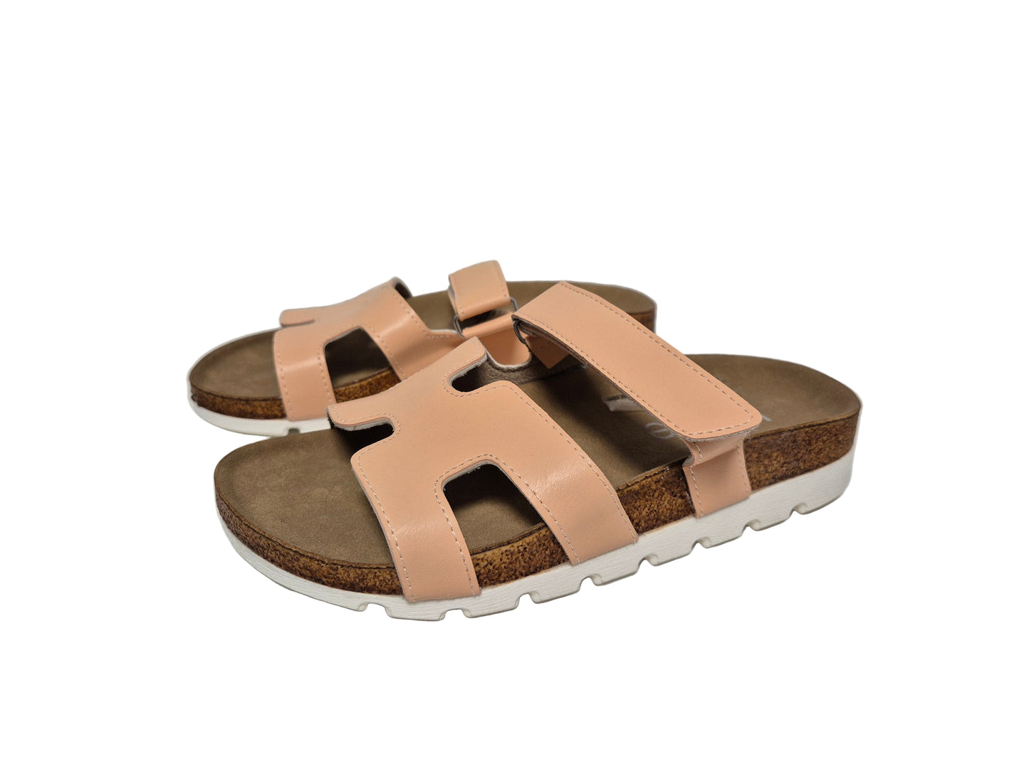 Heine Pantolette Klettverschluss, pfirsich, Gr. 36