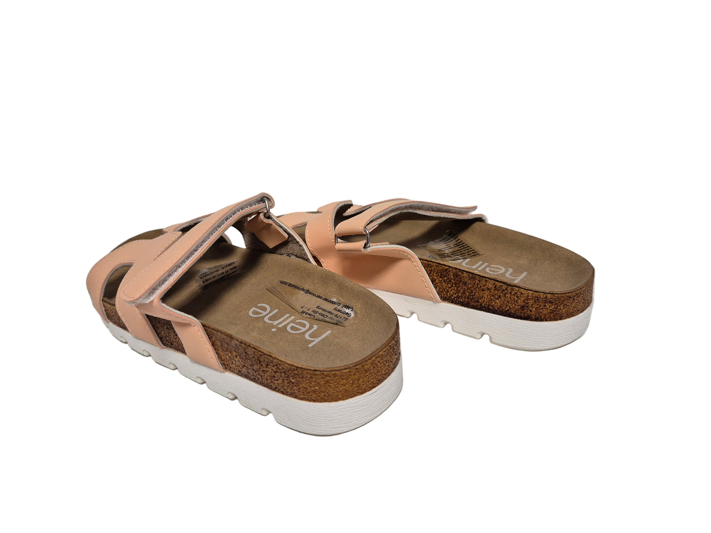 Heine Pantolette Klettverschluss, pfirsich, Gr. 36