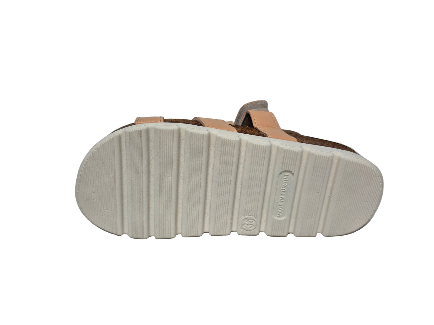 Heine Pantolette Klettverschluss, pfirsich, Gr. 36