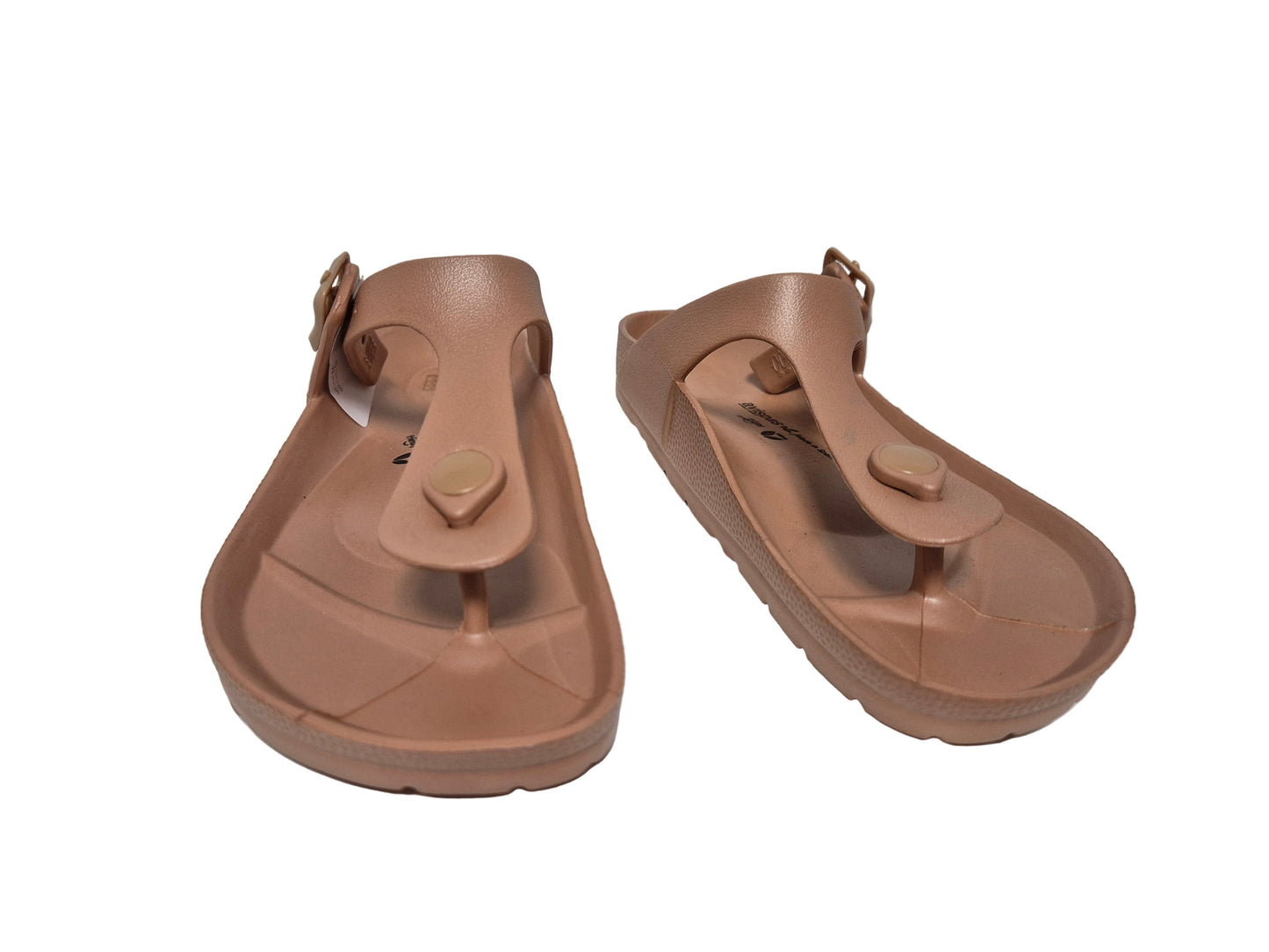 avispas Zehentrenner Badelatschen Pantolette, bronze, Gr. 37