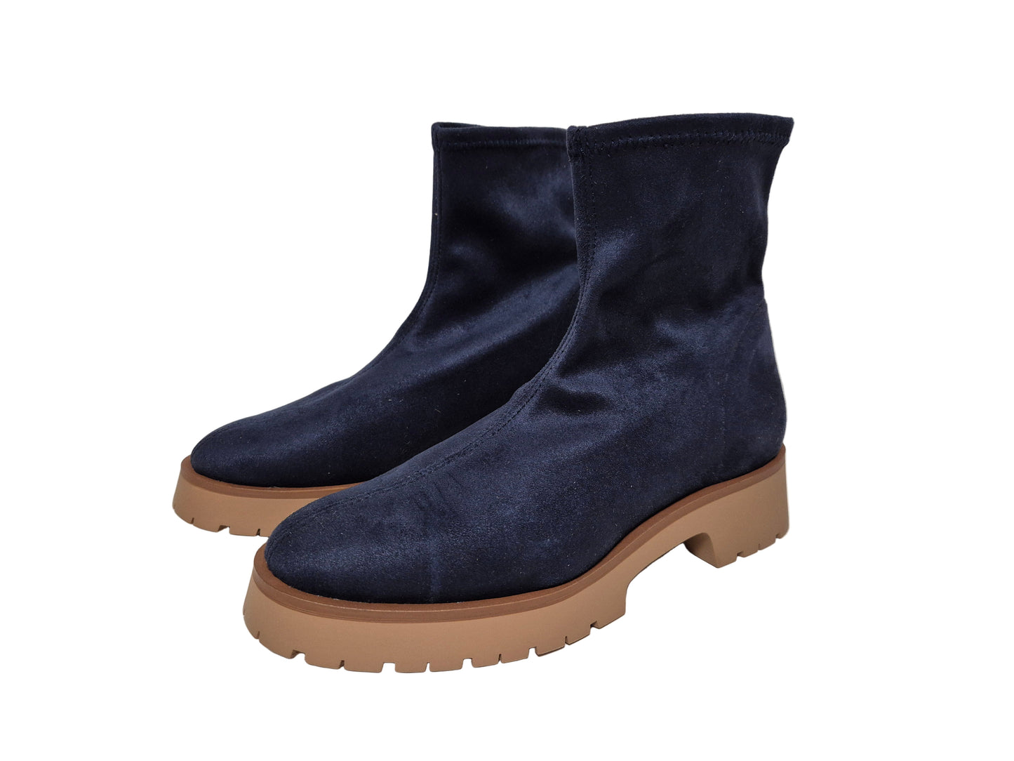 Heine Stiefelette Blockabsatz, marine, Gr. 37