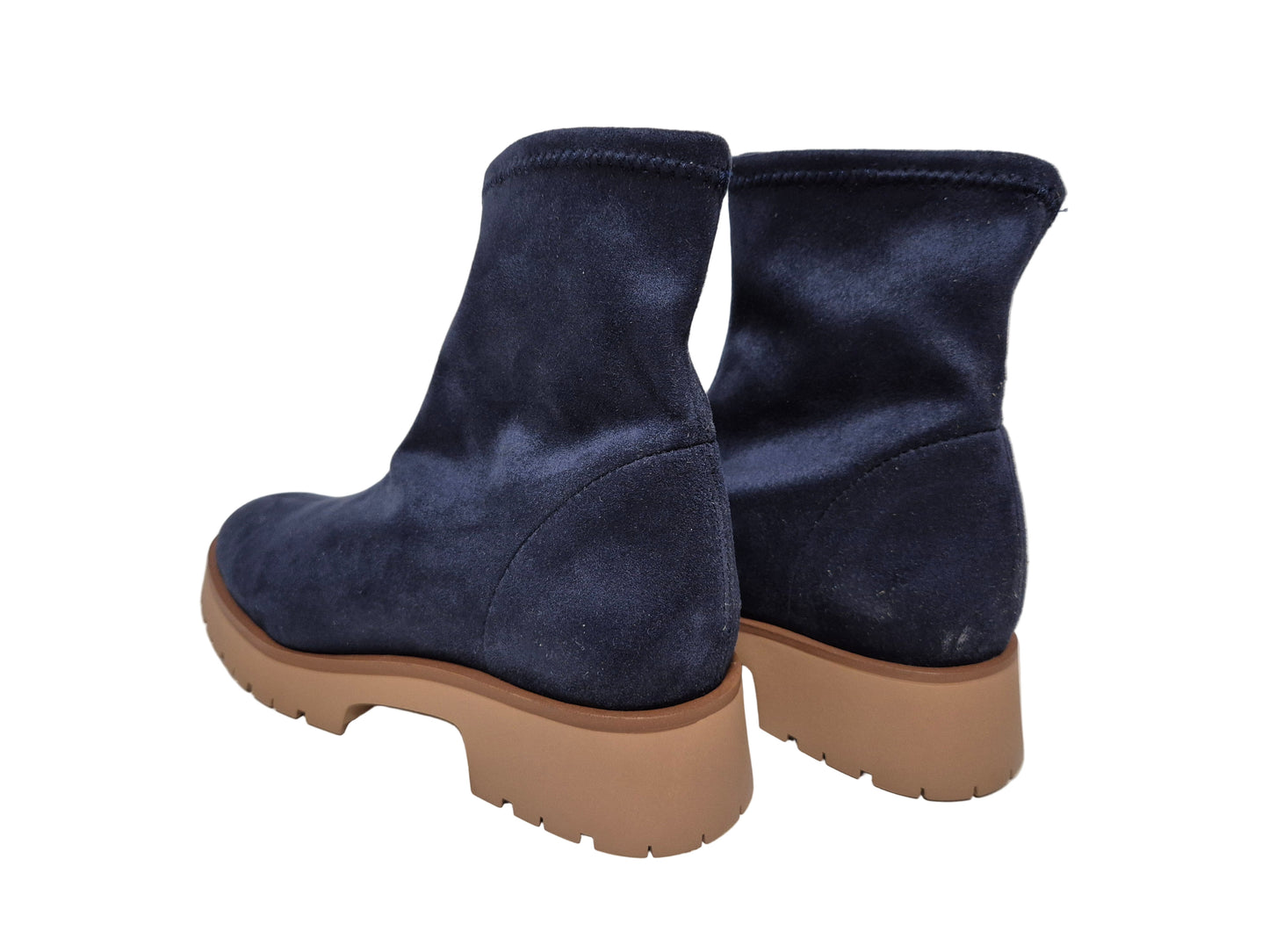 Heine Stiefelette Blockabsatz, marine, Gr. 37