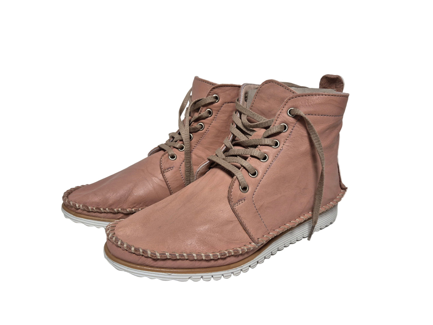 Andrea Conti Stiefeletten aus Leder, rosa, Gr. 36