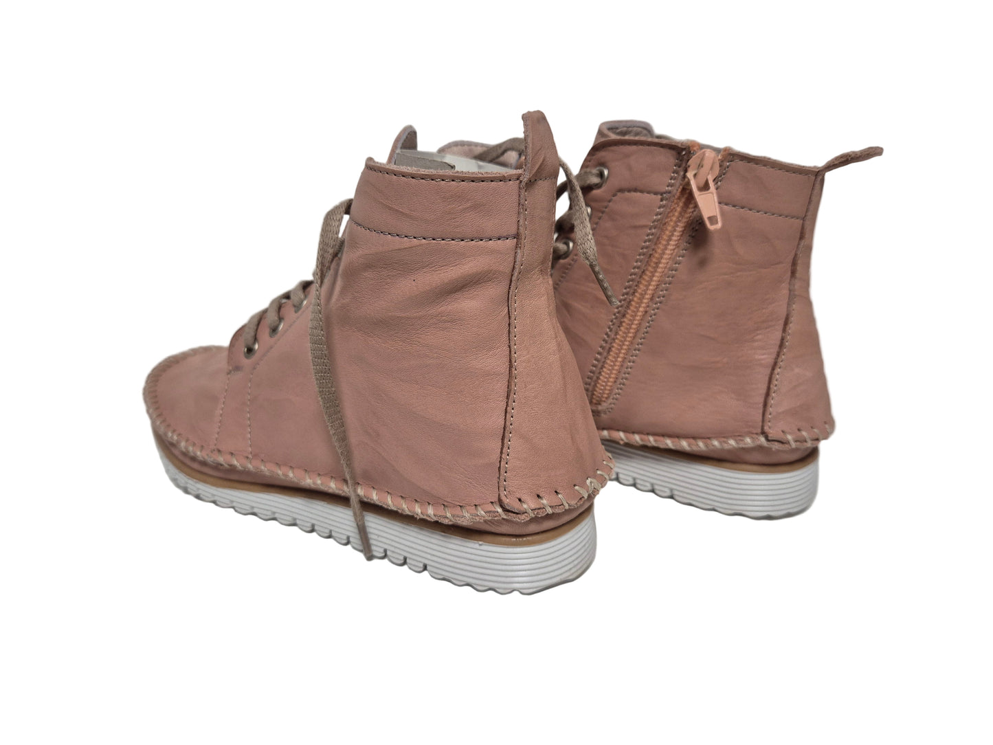 Andrea Conti Stiefeletten aus Leder, rosa, Gr. 36