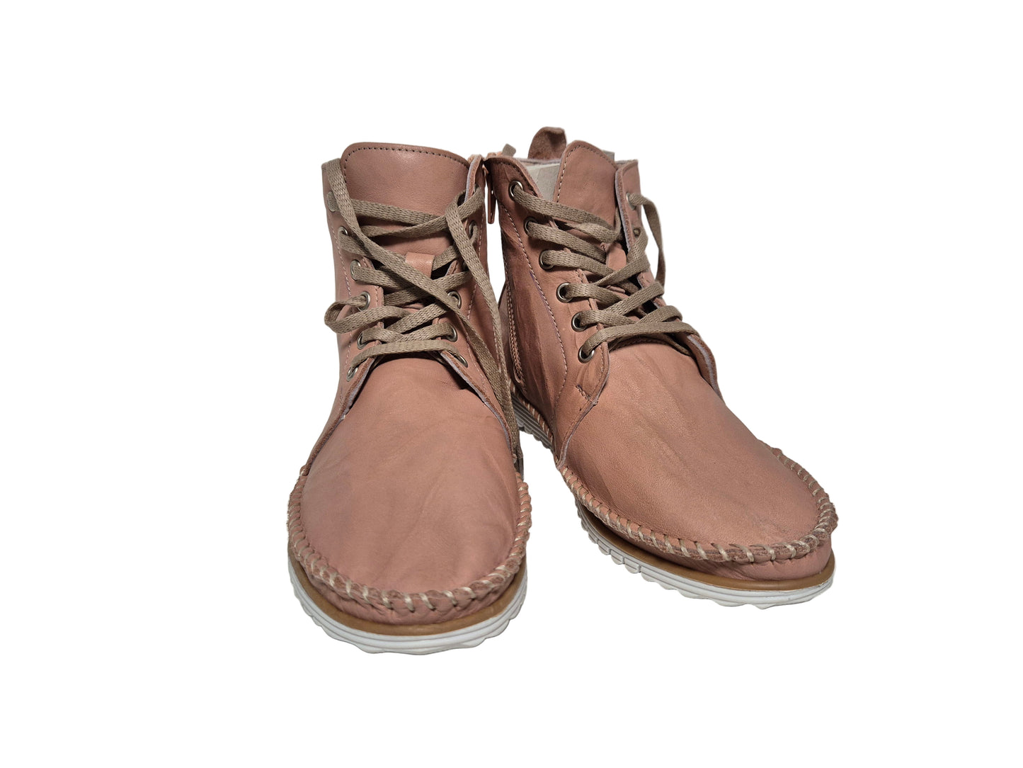 Andrea Conti Stiefeletten aus Leder, rosa, Gr. 36