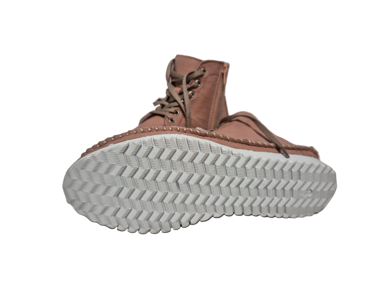 Andrea Conti Stiefeletten aus Leder, rosa, Gr. 36