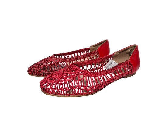 Heine Ballerinas Slip On, rot, Gr. 41