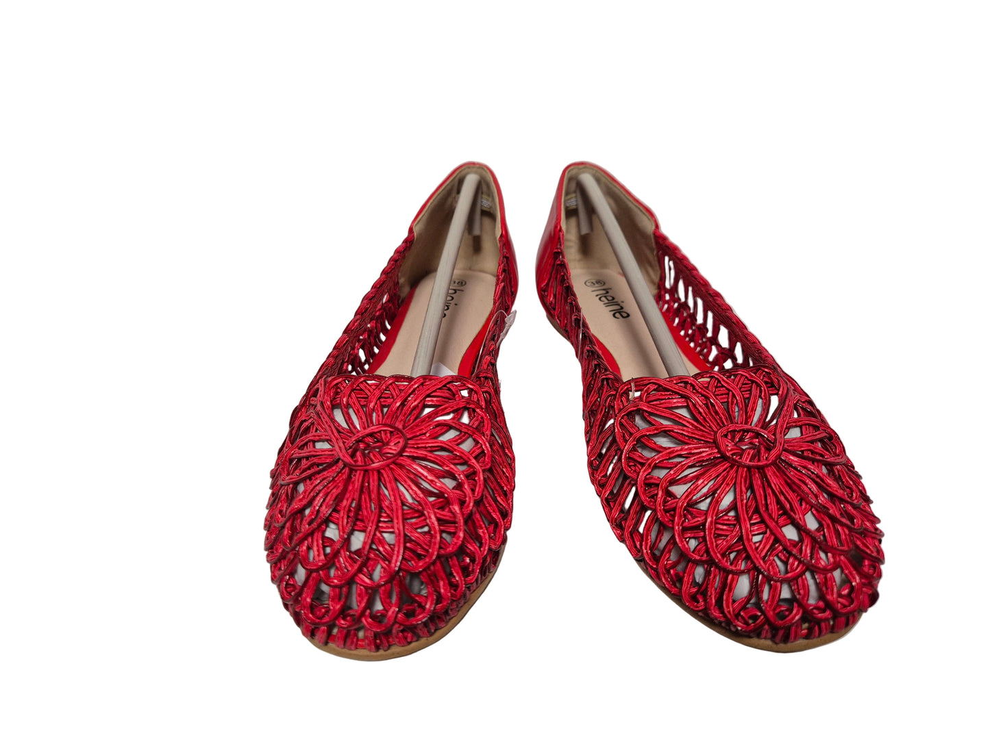 Heine Ballerinas Slip On, rot, Gr. 38