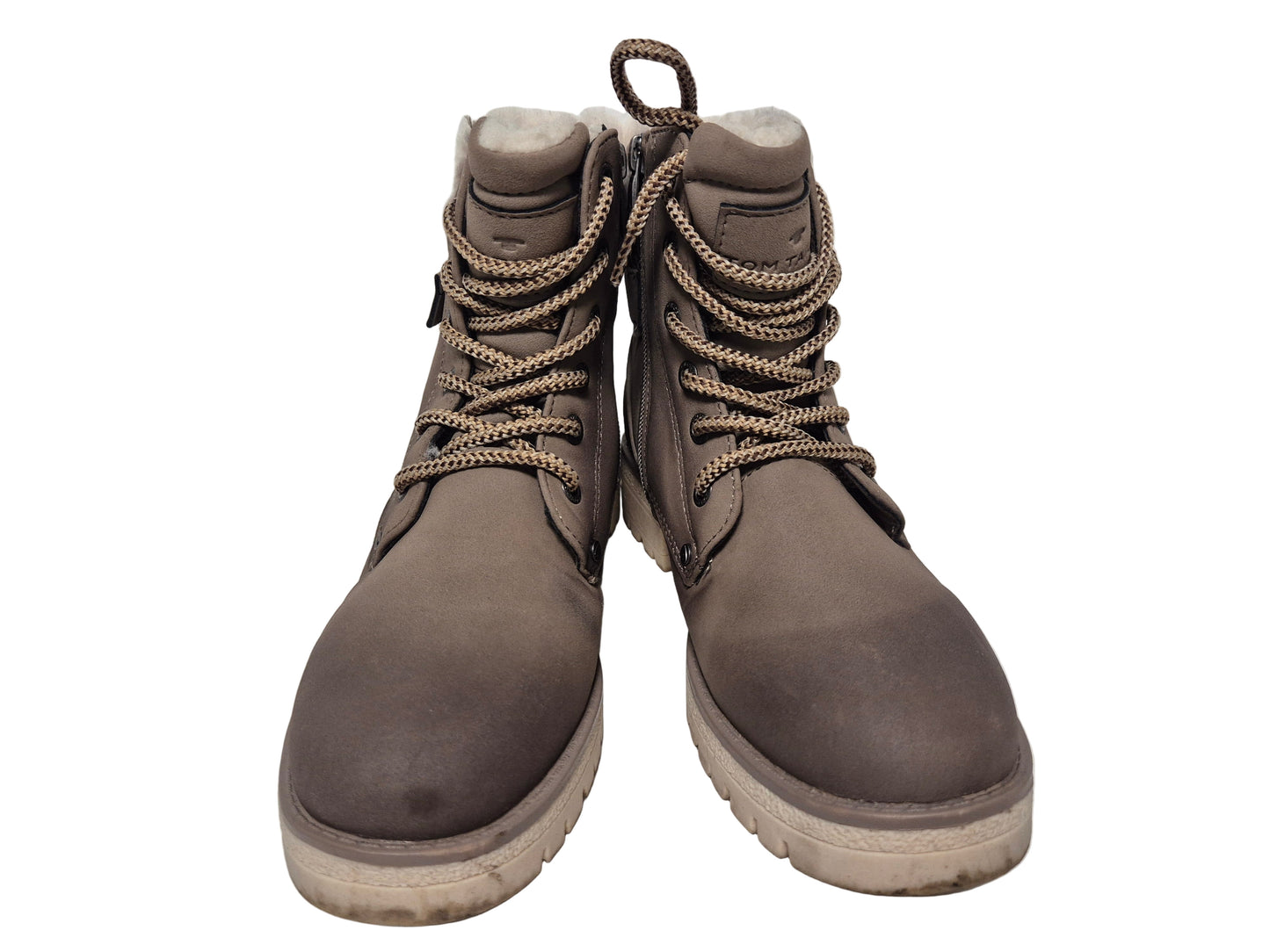Tom Tailor Winterboots mit Zierschnalle, taupe, Gr. 37