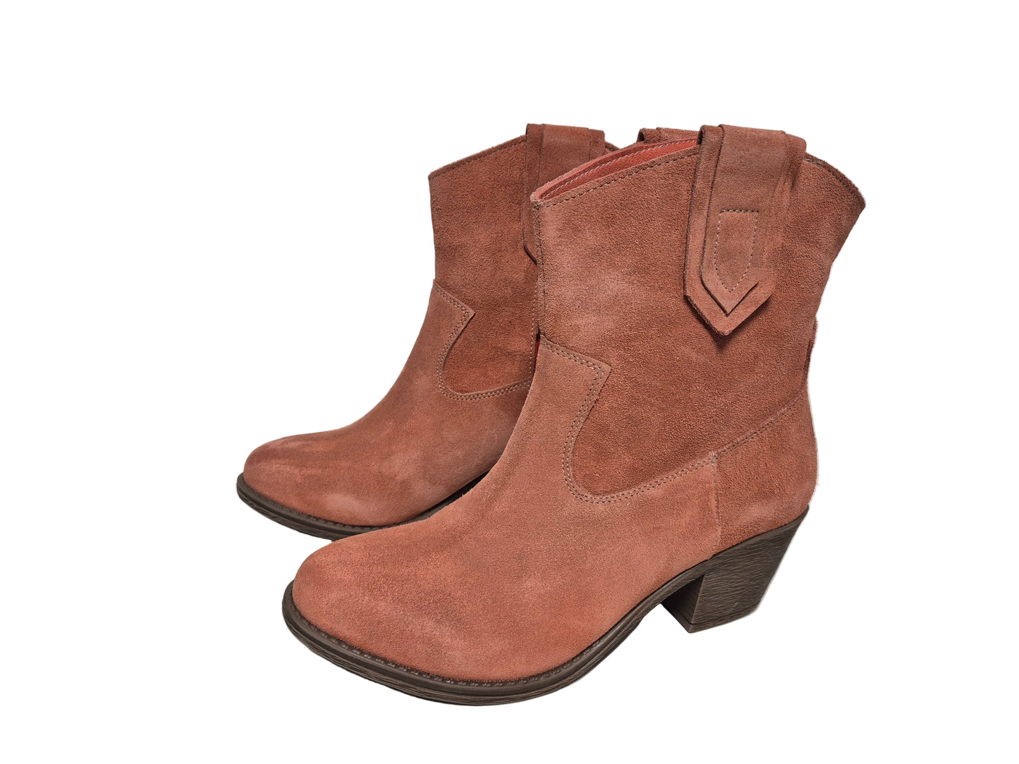 Andrea Conti Stiefeletten aus Leder, orange, Gr. 41