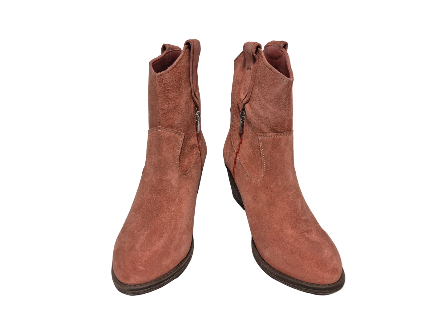 Andrea Conti Stiefeletten aus Leder, orange, Gr. 41