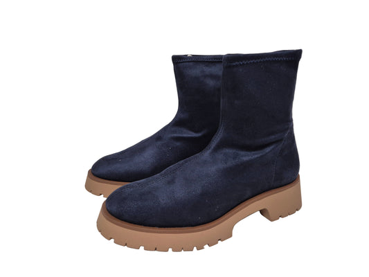 Heine Stiefelette Blockabsatz, marine, Gr. 35