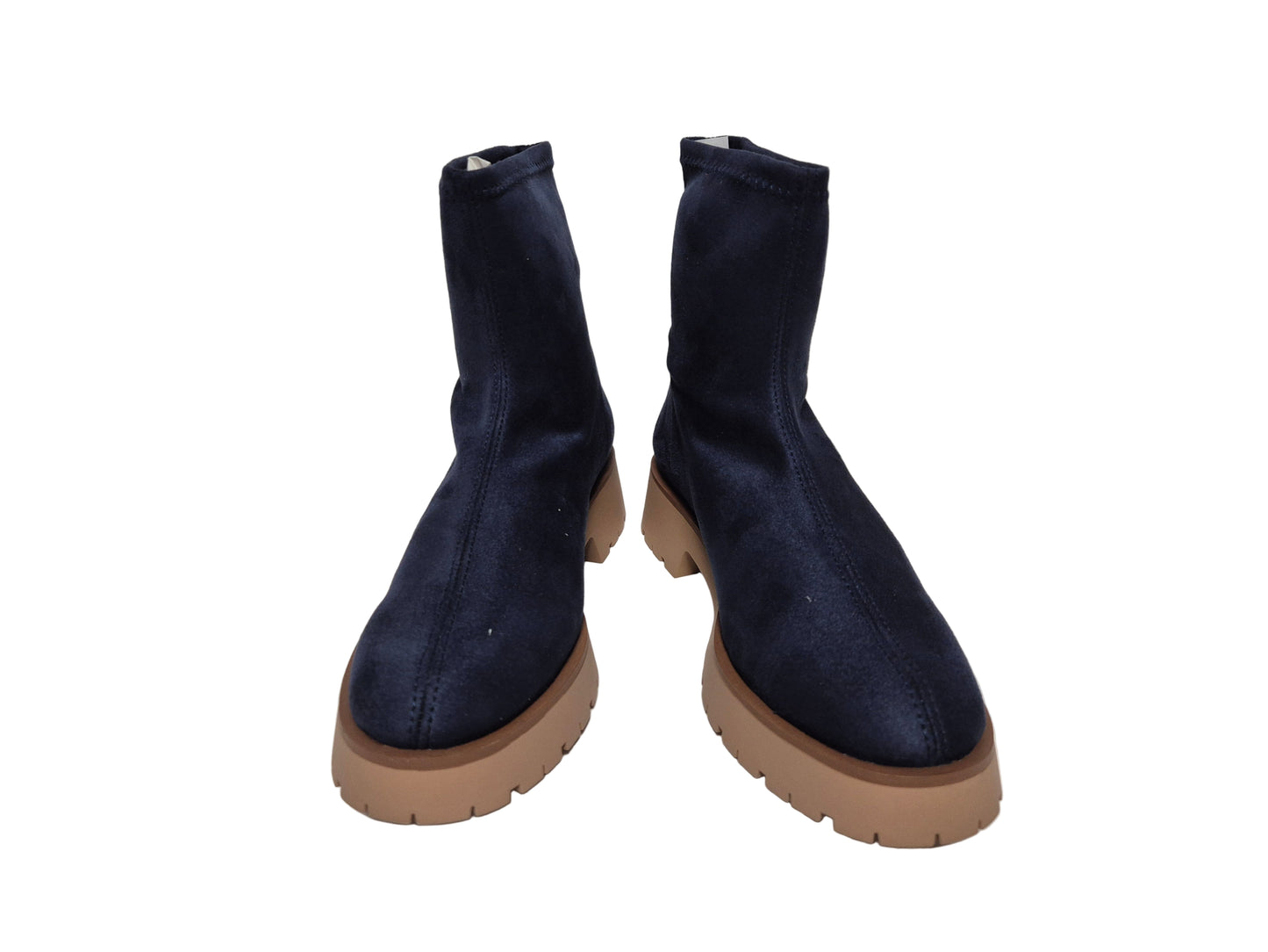 Heine Stiefelette Blockabsatz, marine, Gr. 35