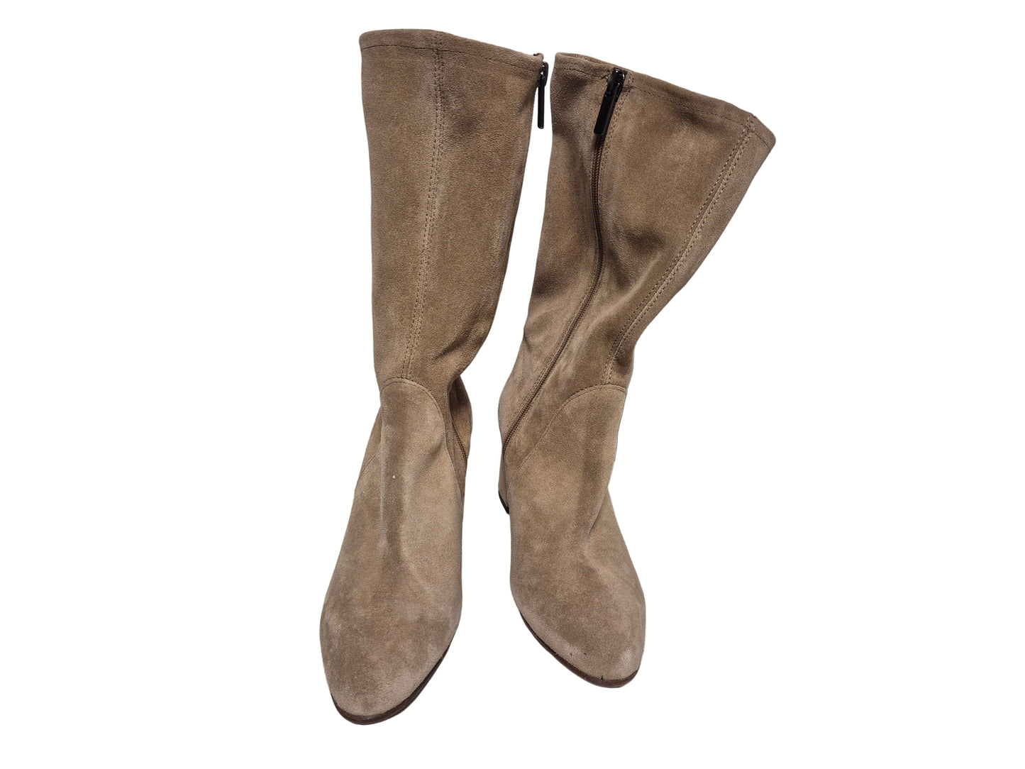 Heine Stiefel wadenhoch aus Leder, sand, Gr. 36