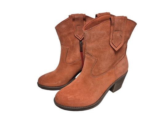 Andrea Conti Stiefeletten aus Leder, orange, Gr. 36