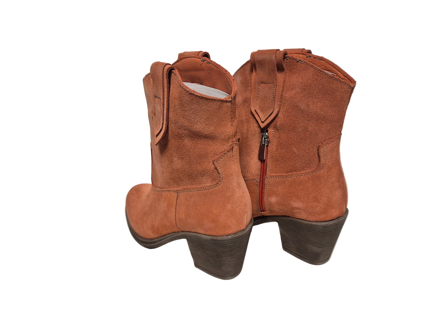 Andrea Conti Stiefeletten aus Leder, orange, Gr. 36