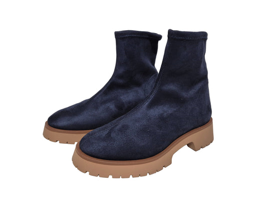 Heine Stiefelette Blockabsatz, marine, Gr. 36