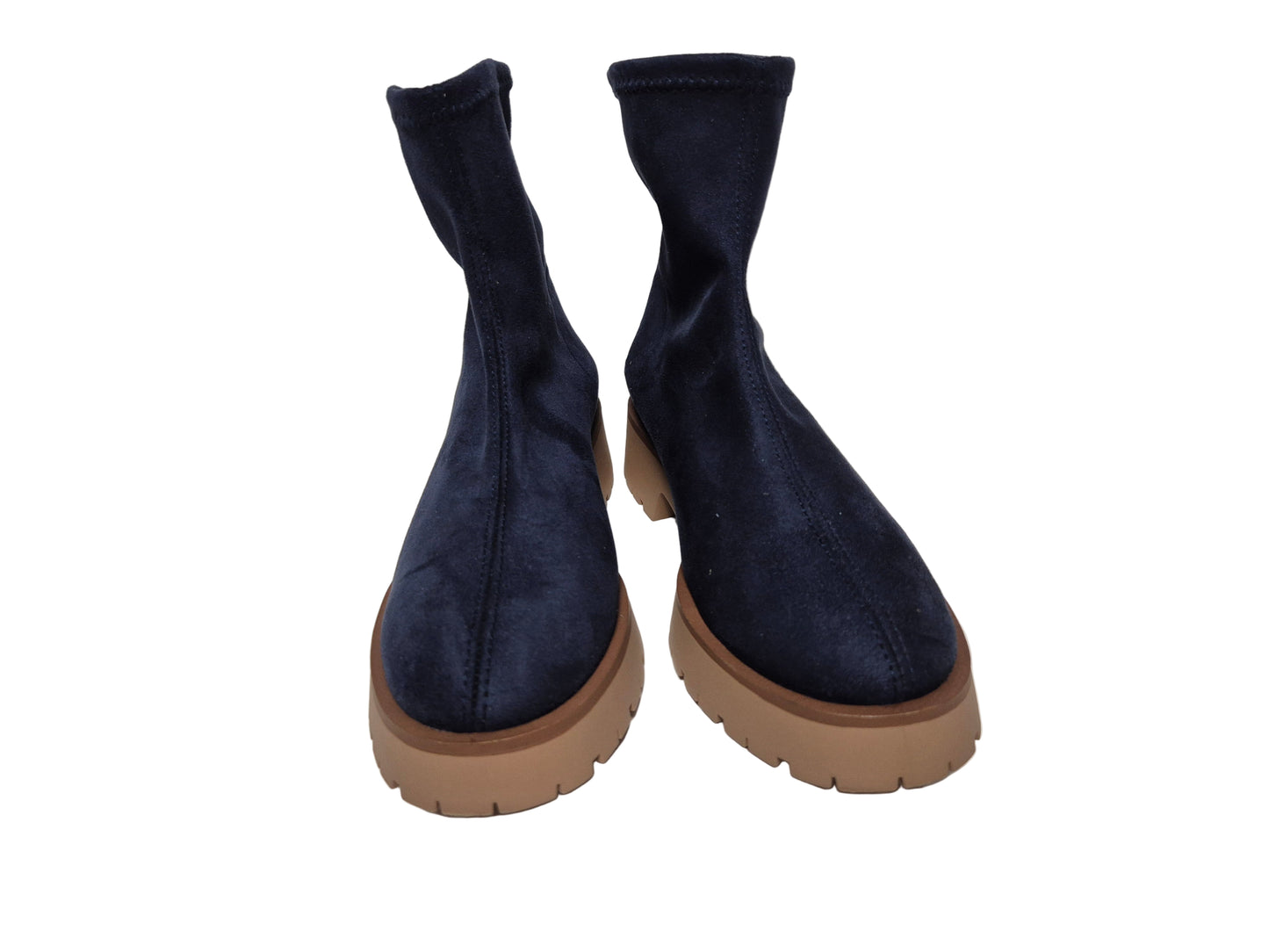 Heine Stiefelette Blockabsatz, marine, Gr. 36