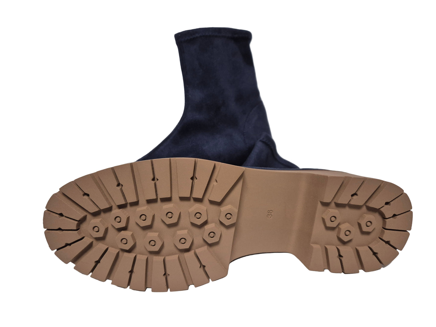 Heine Stiefelette Blockabsatz, marine, Gr. 36