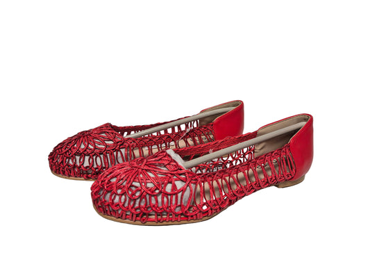 Heine Ballerinas Slip On, rot, Gr. 39