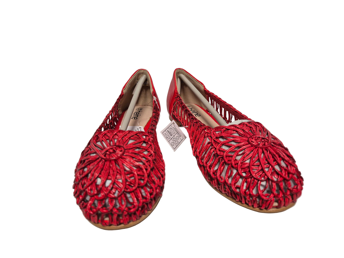 Heine Ballerinas Slip On, rot, Gr. 39