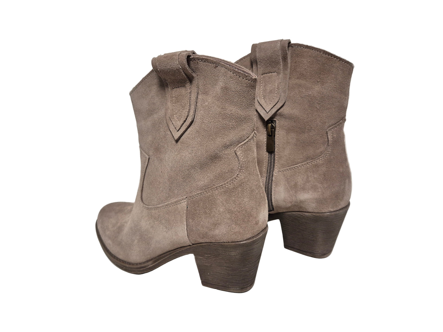 Andrea Conti Stiefelette Veloursleder, taupe, Gr. 37