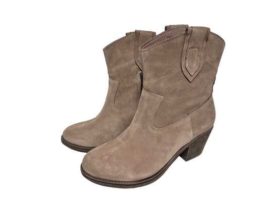 Andrea Conti Stiefelette Veloursleder, taupe, Gr. 40