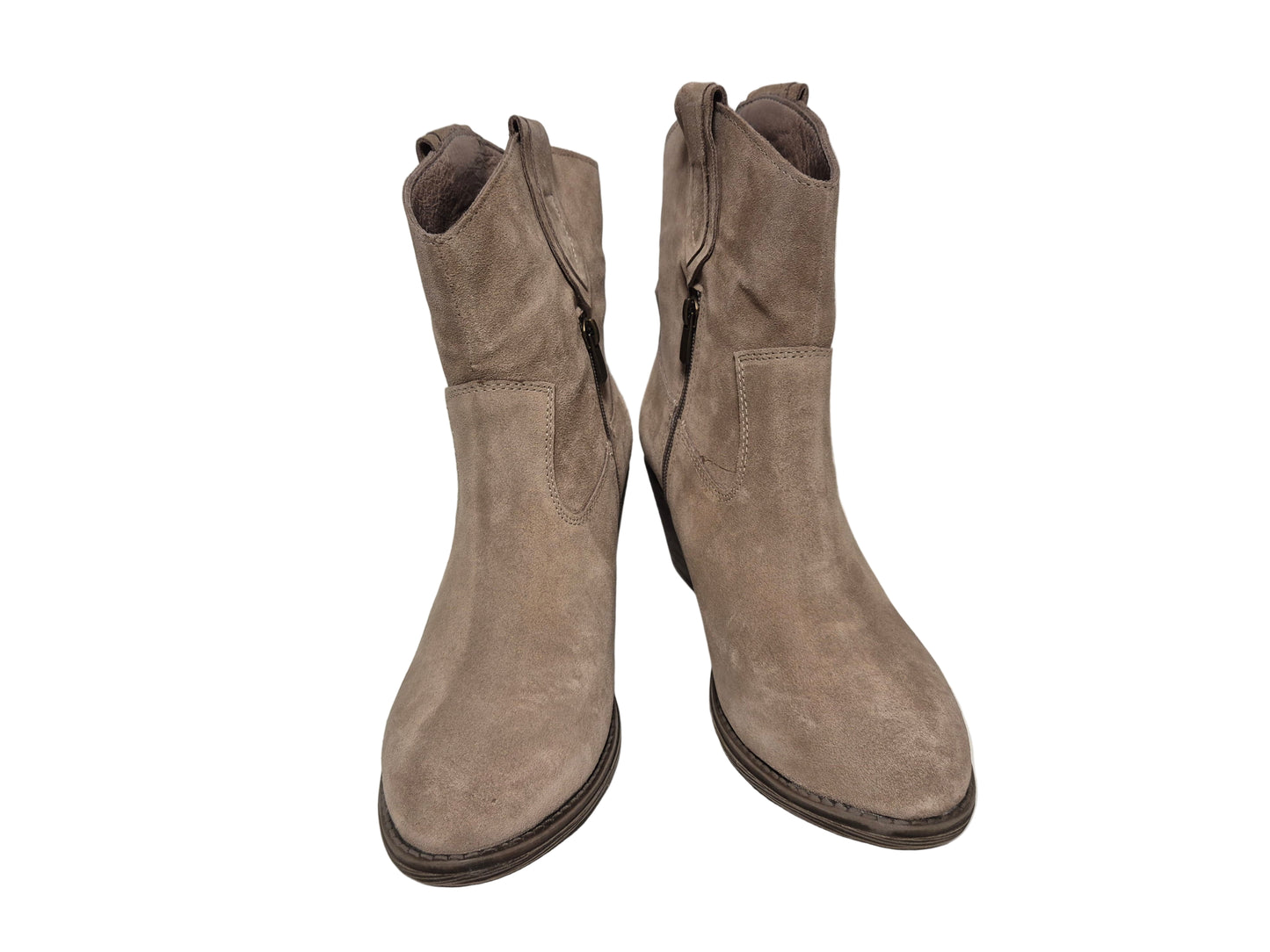 Andrea Conti Stiefelette Veloursleder, taupe, Gr. 40