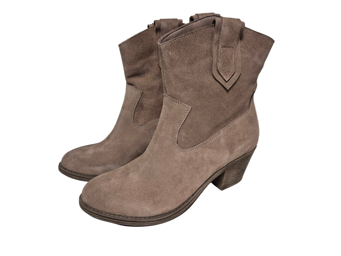 Andrea Conti Stiefelette Veloursleder, taupe, Gr. 42