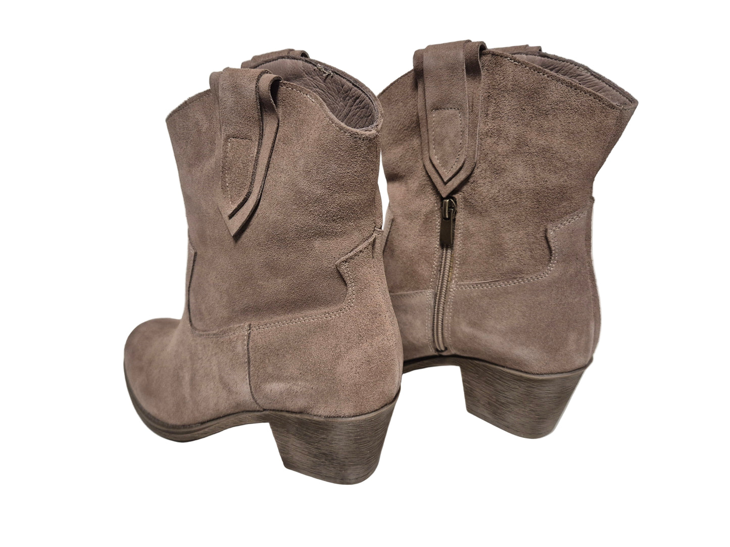 Andrea Conti Stiefelette Veloursleder, taupe, Gr. 42