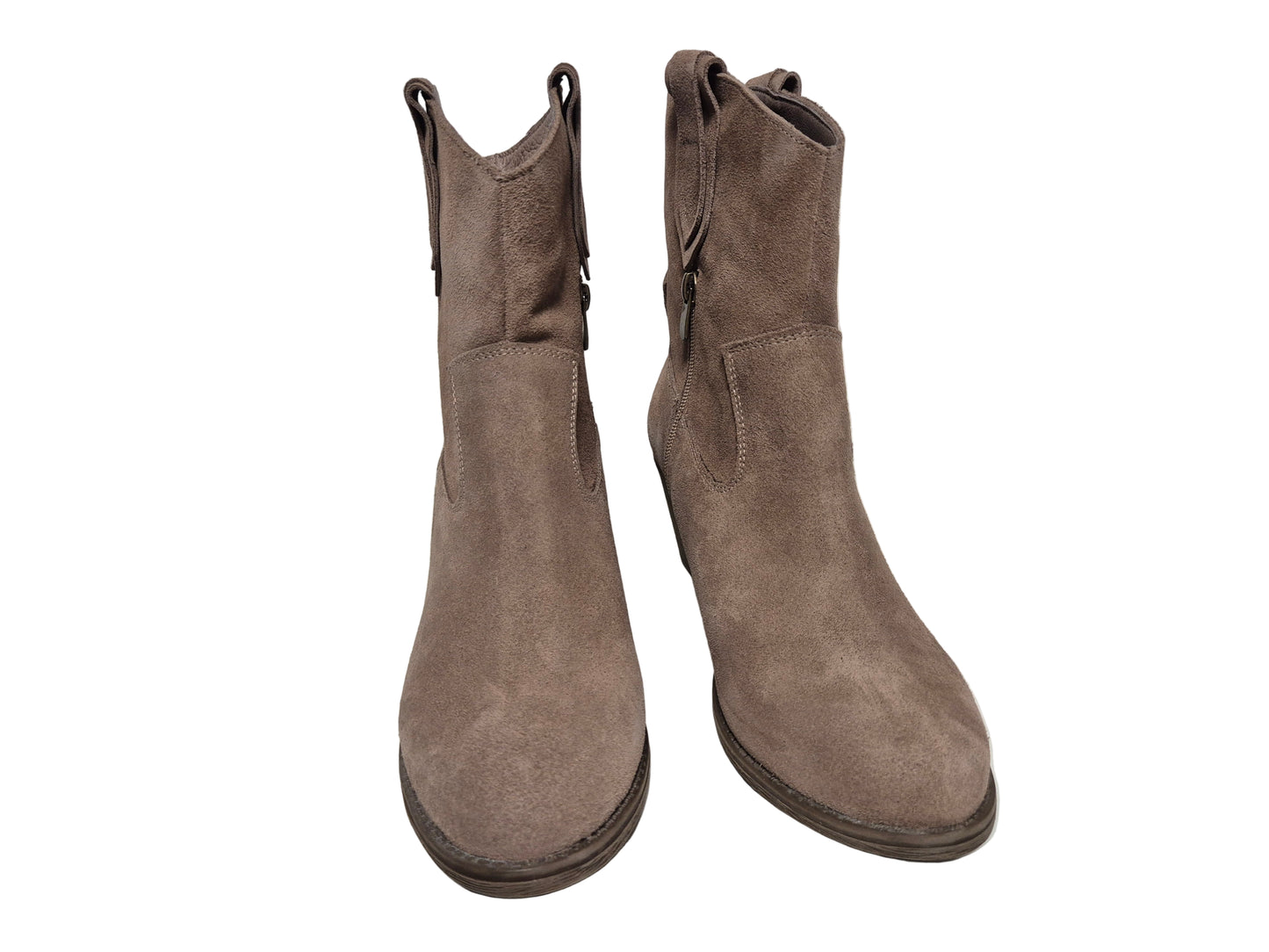 Andrea Conti Stiefelette Veloursleder, taupe, Gr. 42