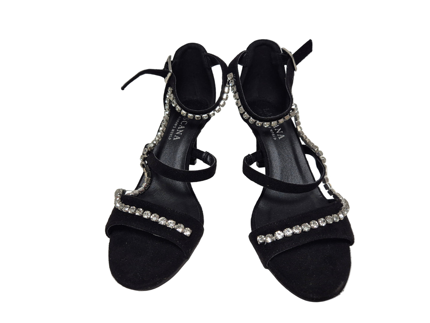 Lascana Sandaletten Abendschuhe Absatzschuhe, schwarz, Gr. 37