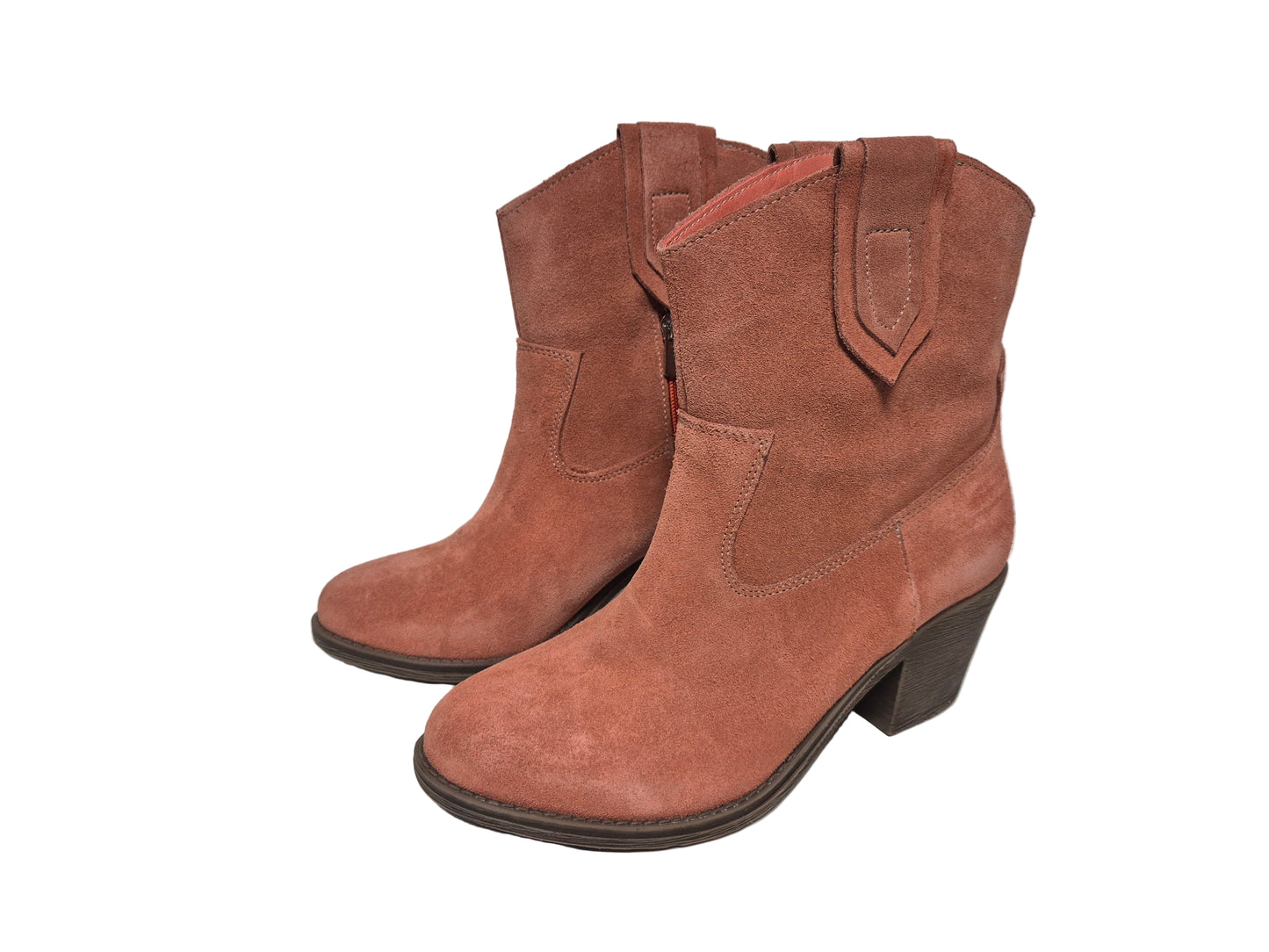 Andrea Conti Stiefeletten aus Leder, orange, Gr. 39