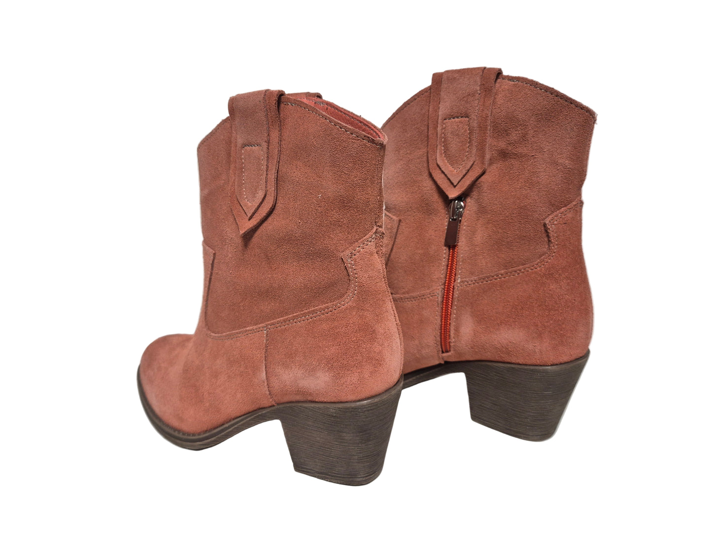 Andrea Conti Stiefeletten aus Leder, orange, Gr. 39