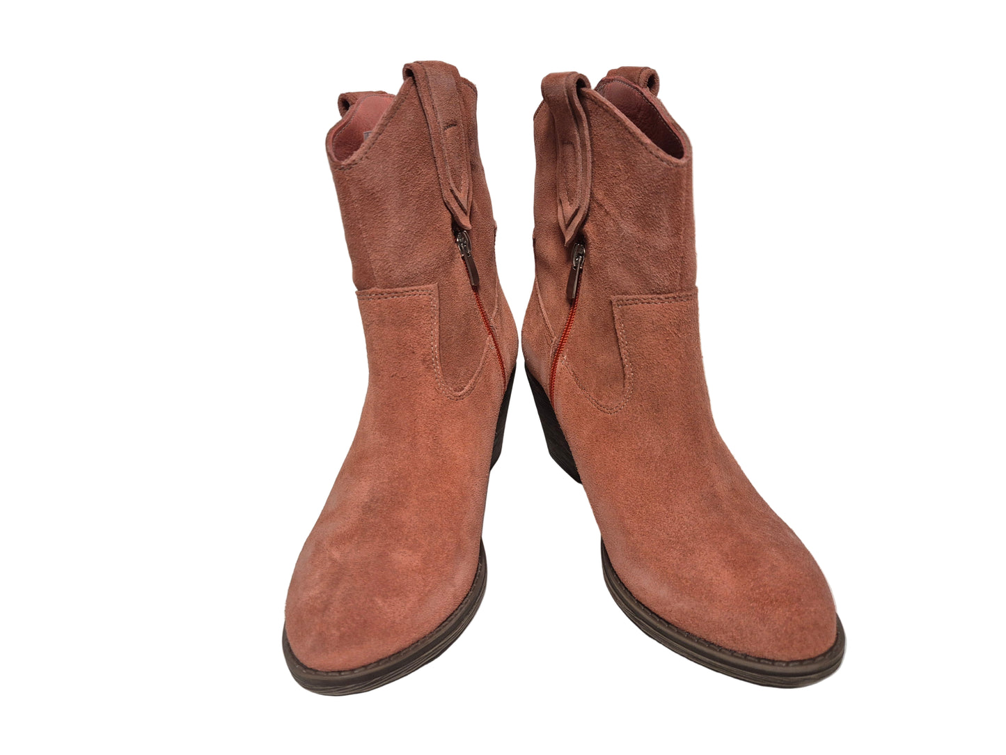 Andrea Conti Stiefeletten aus Leder, orange, Gr. 39