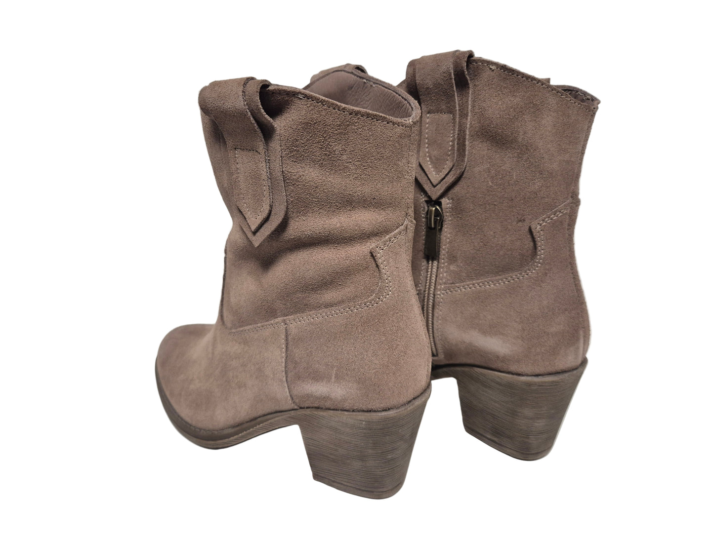 Andrea Conti Stiefelette Veloursleder, taupe, Gr. 36
