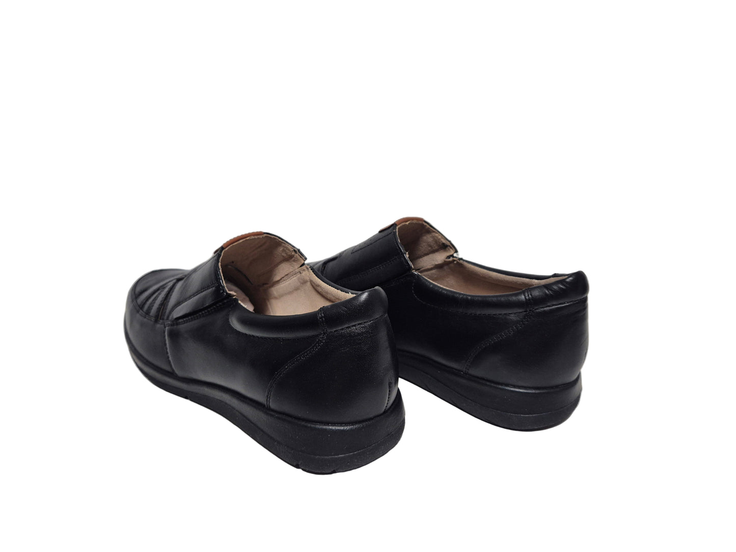 Caprice Slipper Halbschuh Leder, schwarz, Gr. 41