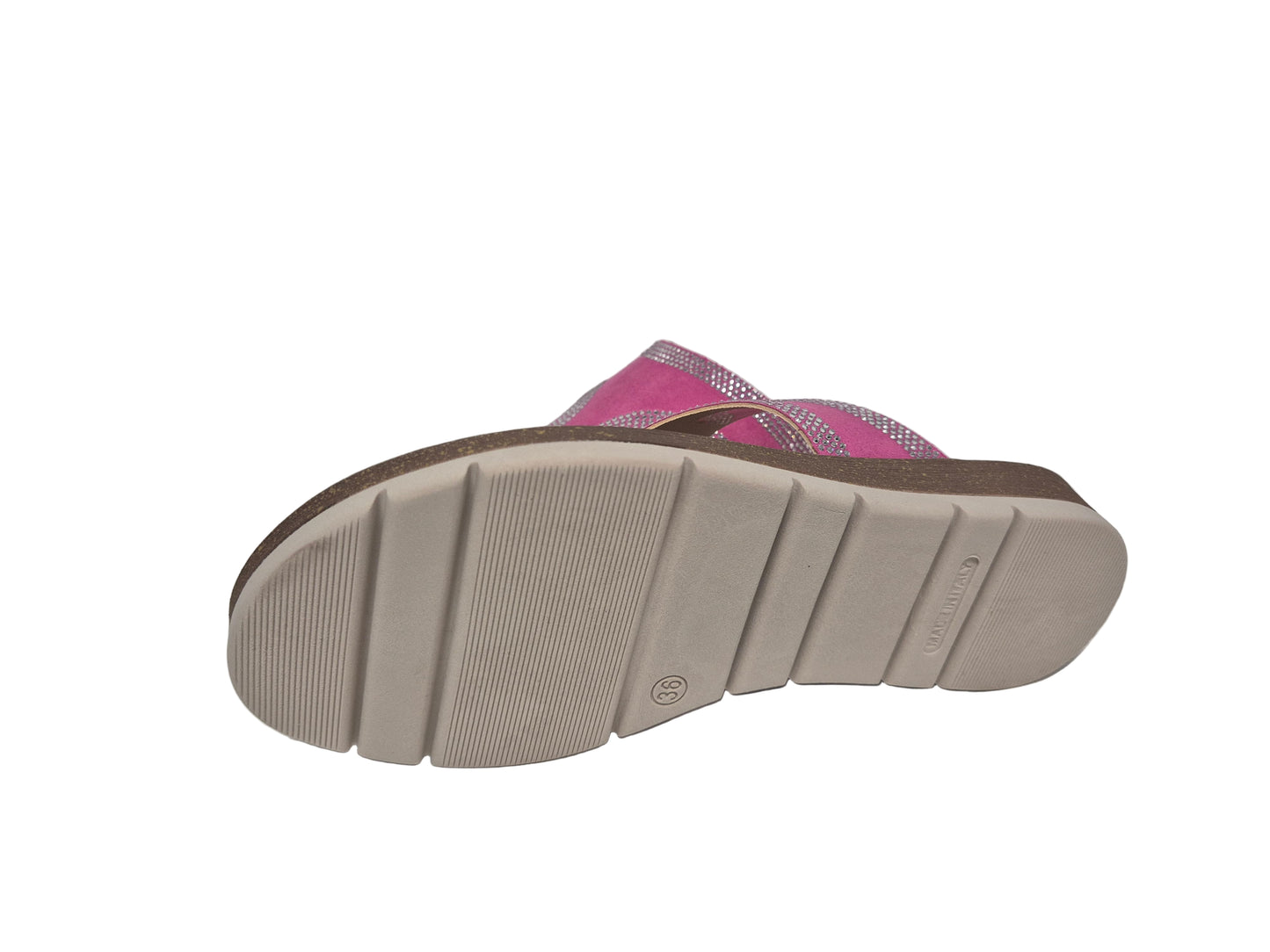 airsoft modern+ Zehentrenner Pantoletten, pink, Gr. 36