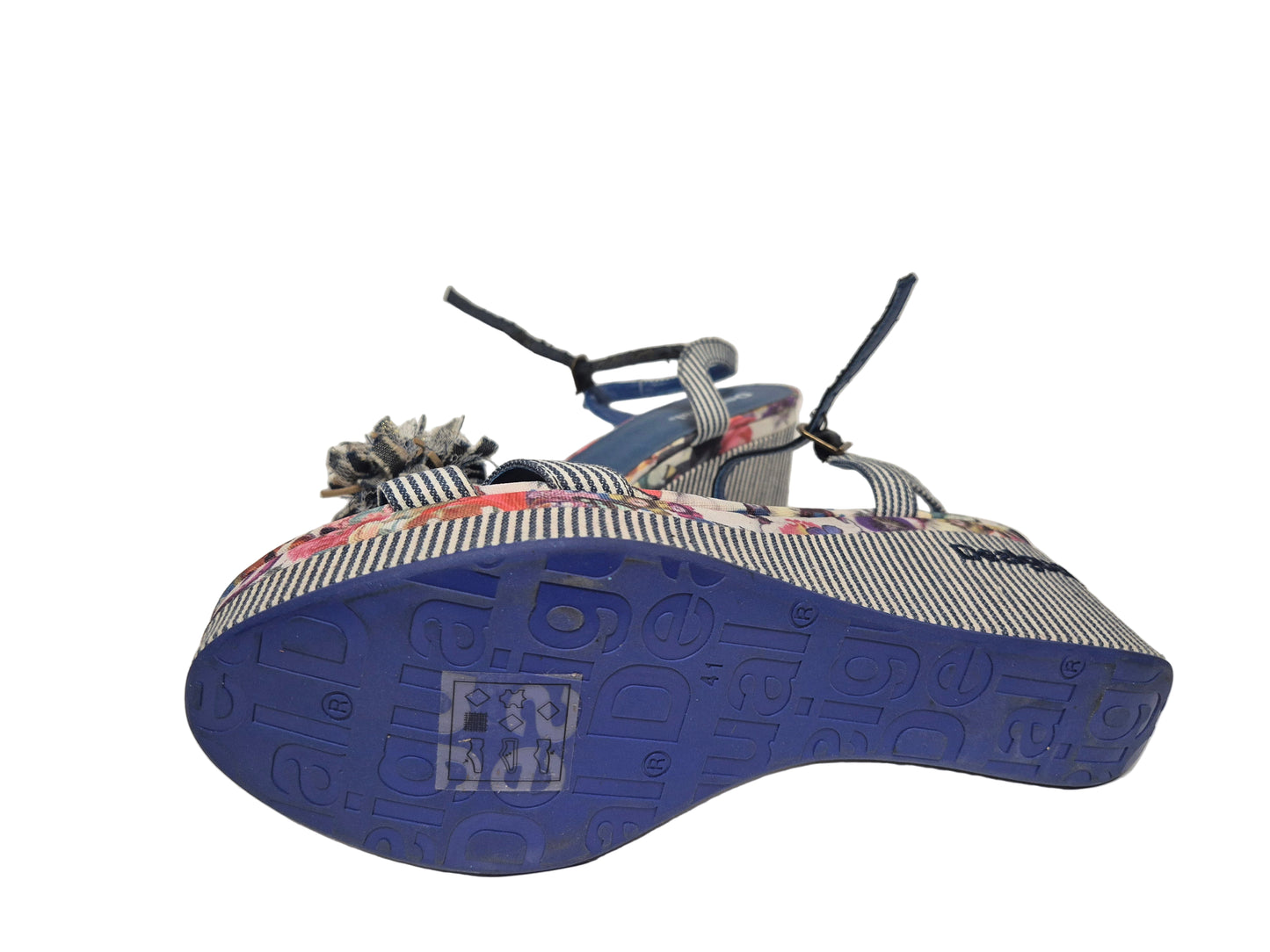 Desigual Keil Wedges Sandale, blau, Gr. 41