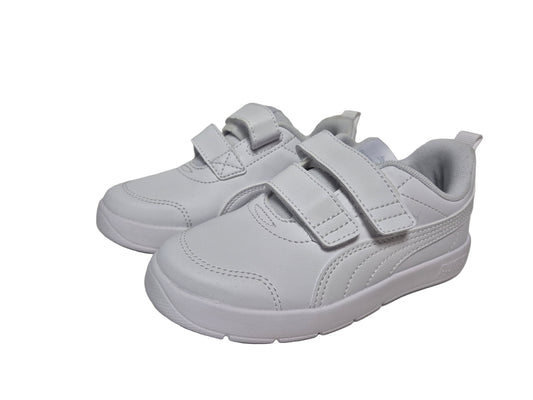 Puma Courtflex V3 V PS Sneaker, weiß, Gr. 30