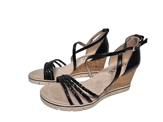 Caprice Keilsandalette, schwarz, Gr. 41