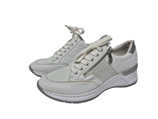 Rieker Keilsneaker Halbschuhe, weiß, Gr. 41