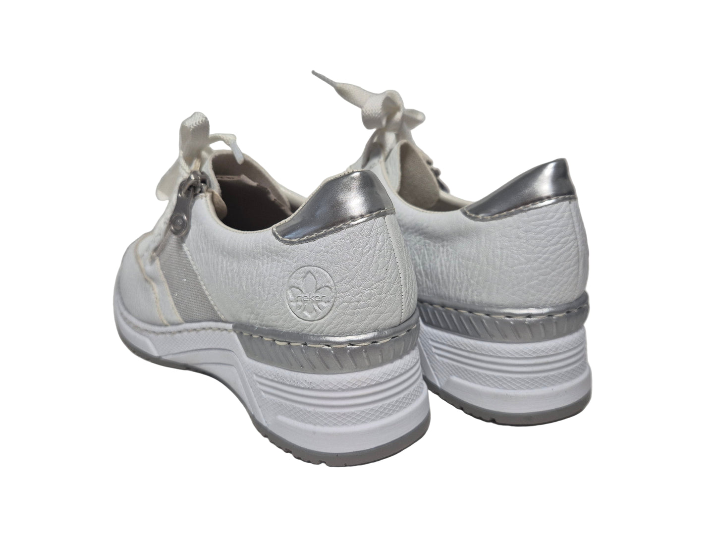 Rieker Keilsneaker Halbschuhe, weiß, Gr. 41