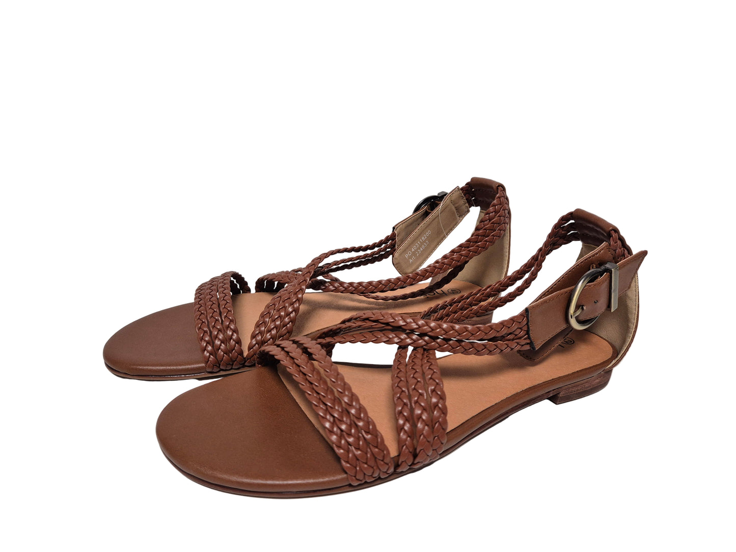 Heine Sandale Dornschließe braun Gr. 42